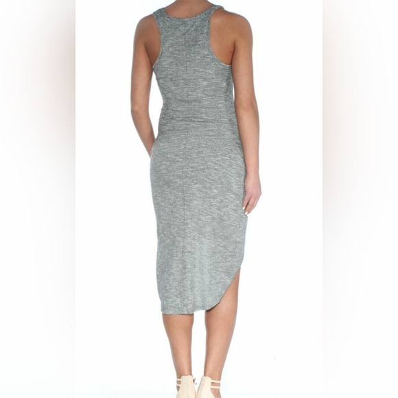 Rachel Rachel Roy NWT Gray gathered sleeveless tank dress, high low - Picture 8 of 9